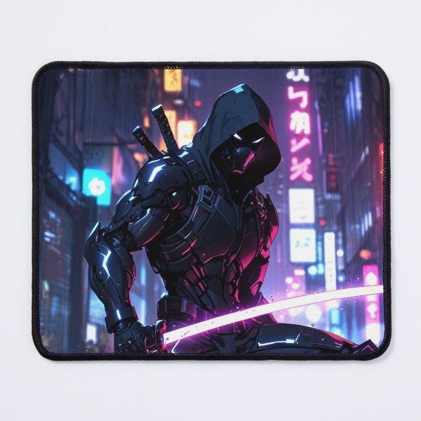 Item preview, The Last Ronin – Cyber Samurai with a Neon Blade designed and sold by ShadowTek.