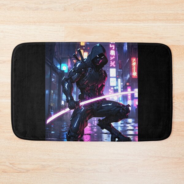Item preview, The Last Ronin – Cyber Samurai with a Neon Blade designed and sold by ShadowTek.