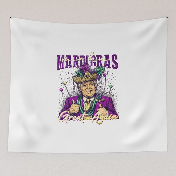 Item preview, Trump Mardi Gras, Make Mardi Gras Great Again, Funny Trump Mardi Gras Coquette Fleur De Lis designed and sold by shenitasarkisi.