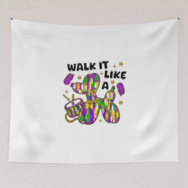 Item preview, Walk it Like a Dog Mardi Gras designed and sold by shenitasarkisi.