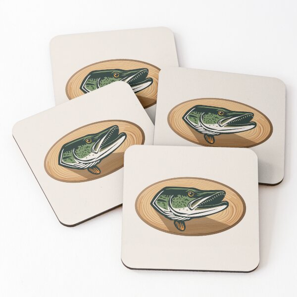 Item preview, Muskie Head Wall Plaque Sticker  designed and sold by BlueSkyTheory.
