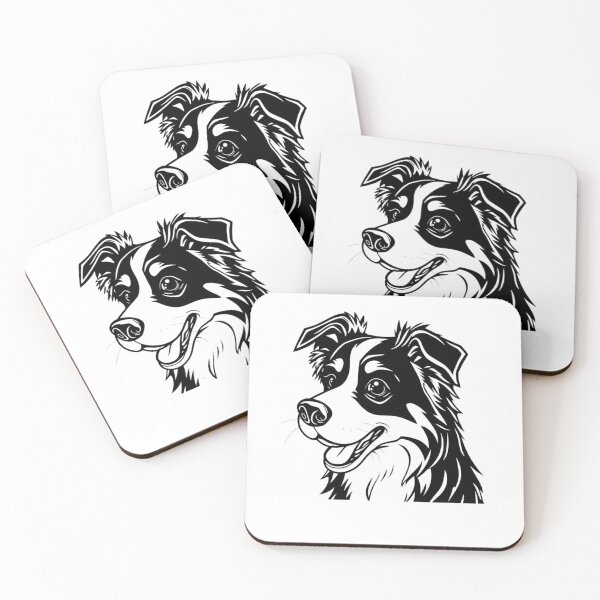 Item preview, A playful Border Collie herding sheep in a green pasture. designed and sold by AlwaysHome.
