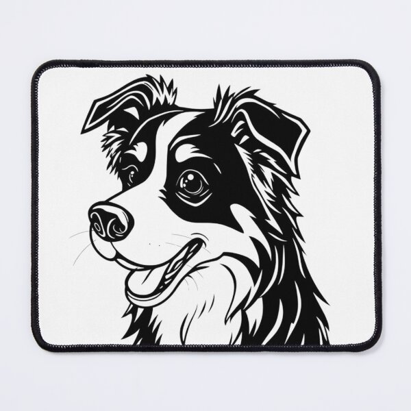 Item preview, A playful Border Collie herding sheep in a green pasture. designed and sold by AlwaysHome.