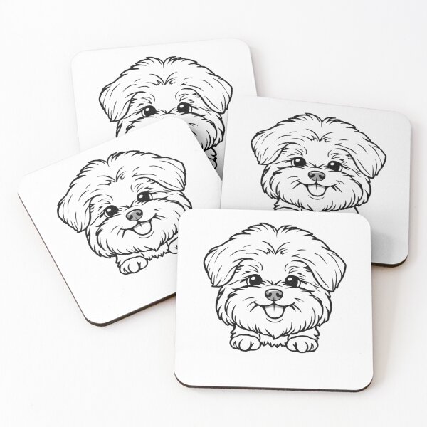Item preview, A happy Bichon Frise with fluffy fur and a bright smile playing in the grass. designed and sold by AlwaysHome.