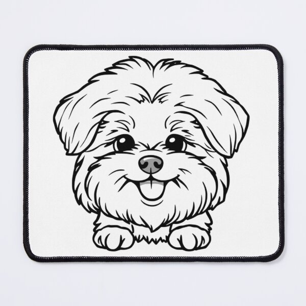 Item preview, A happy Bichon Frise with fluffy fur and a bright smile playing in the grass. designed and sold by AlwaysHome.