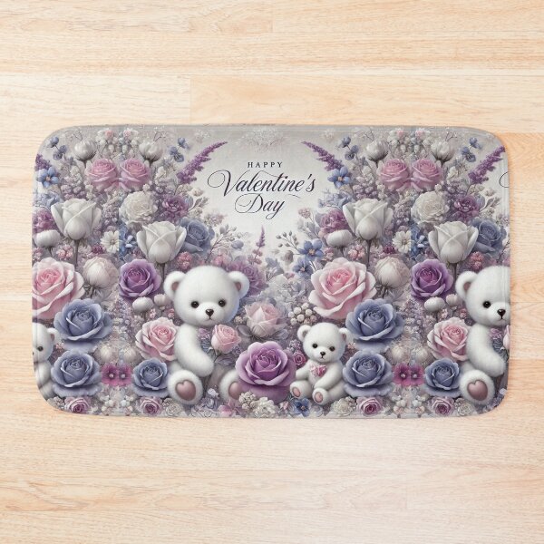 Item preview, Teddy Bear Valentine’s Wonderland: A Magical Floral Romance designed and sold by Meta2Physical.