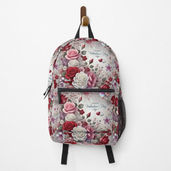 Item preview, Ethereal Valentine’s Elegance: A Floral Symphony in Silver and Roses designed and sold by Meta2Physical.