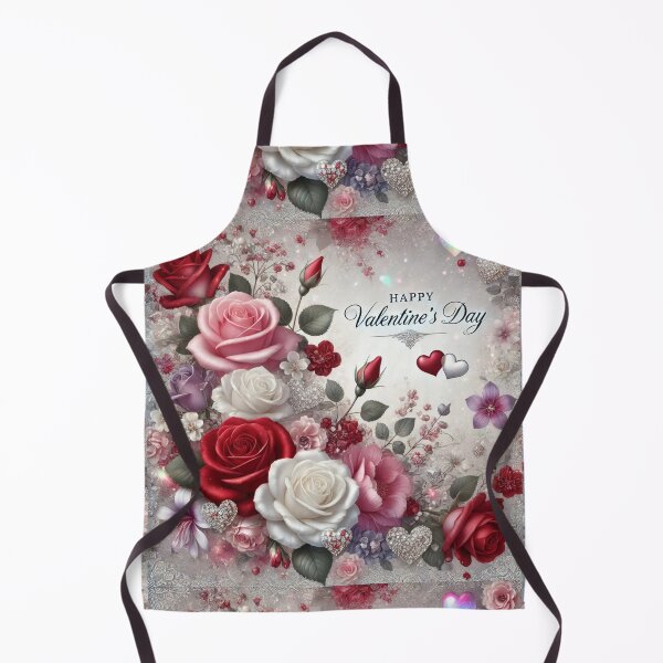 Item preview, Ethereal Valentine’s Elegance: A Floral Symphony in Silver and Roses designed and sold by Meta2Physical.
