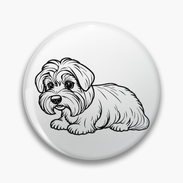 Item preview, A cute Maltese puppy with a fluffy coat playing with a colorful ball. designed and sold by AlwaysHome.
