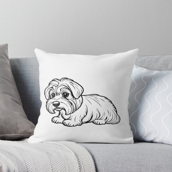 Item preview, A cute Maltese puppy with a fluffy coat playing with a colorful ball. designed and sold by AlwaysHome.