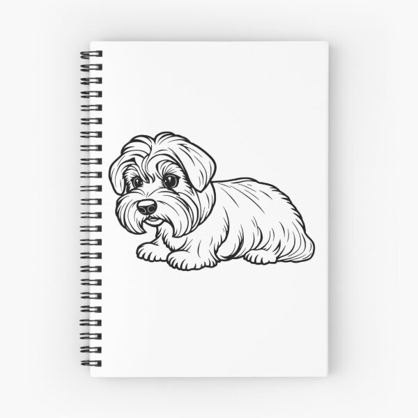 Item preview, A cute Maltese puppy with a fluffy coat playing with a colorful ball. designed and sold by AlwaysHome.