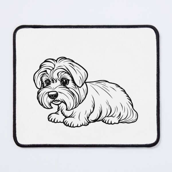 Item preview, A cute Maltese puppy with a fluffy coat playing with a colorful ball. designed and sold by AlwaysHome.