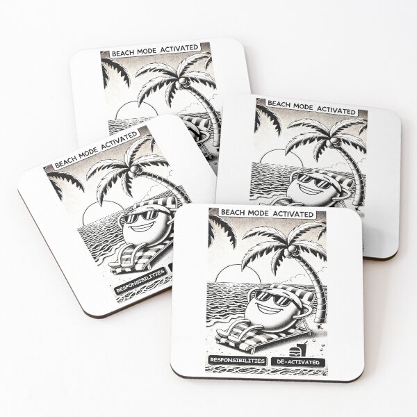 Item preview, Beach mode Activated designed and sold by DoodleManArt.