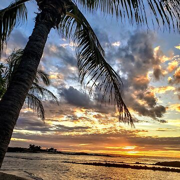 Artwork thumbnail, Kailua Kona Hawaii - Sunset at Beach by sbg2Hawaii