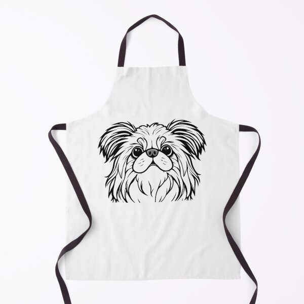 Item preview, A cheerful Pekingese with a fluffy coat sitting regally on a cushion. designed and sold by AlwaysHome.