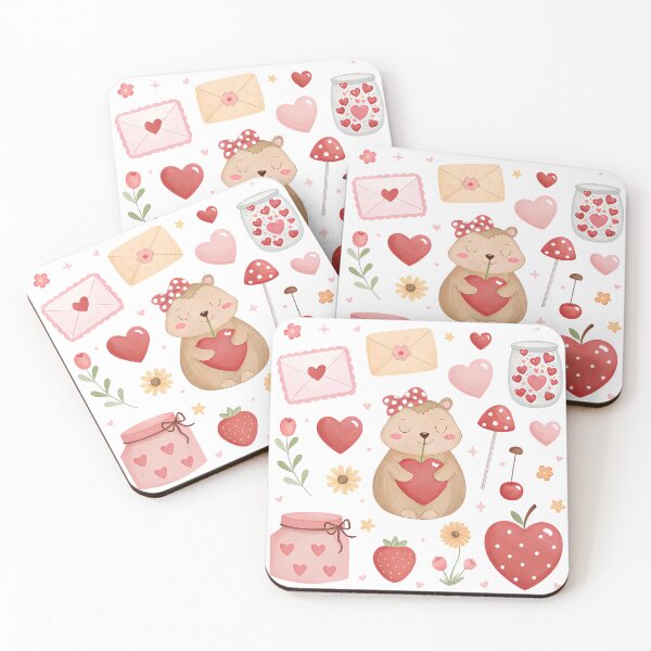 Item preview, A0731 Capybara Valentine Bliss | Cute Capybara Love Art | Romantic Capybara Design designed and sold by angieart68.
