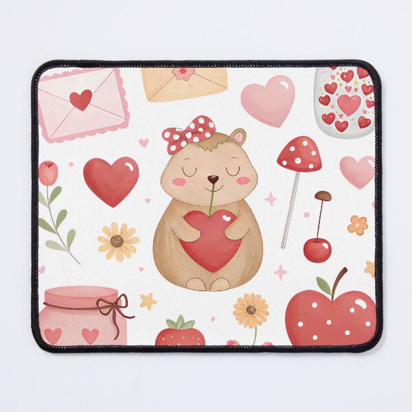 Item preview, A0731 Capybara Valentine Bliss | Cute Capybara Love Art | Romantic Capybara Design designed and sold by angieart68.
