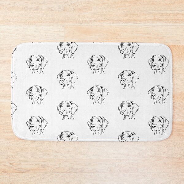 Item preview, A cute Weimaraner puppy with big ears exploring a garden. designed and sold by AlwaysHome.