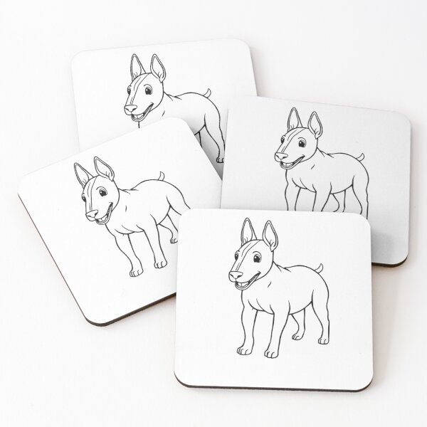 Item preview, A happy Bull Terrier with a muscular build playing with a frisbee in the park. designed and sold by AlwaysHome.