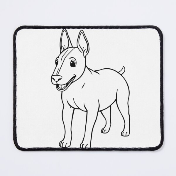 Item preview, A happy Bull Terrier with a muscular build playing with a frisbee in the park. designed and sold by AlwaysHome.