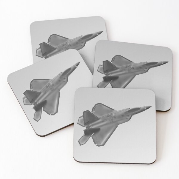 Item preview, F-22A Raptor Digital Painting — Greyscale designed and sold by Cloud Four Photography.