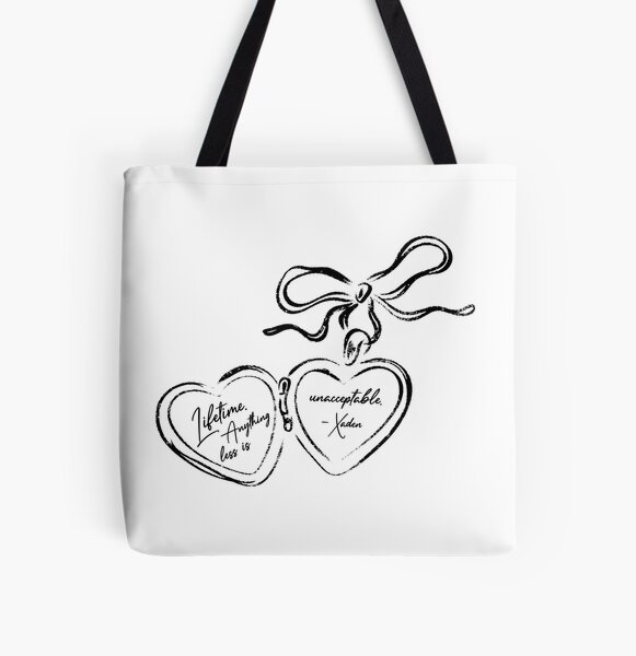 Item preview, xaden quote heart locket designed and sold by tobioani.