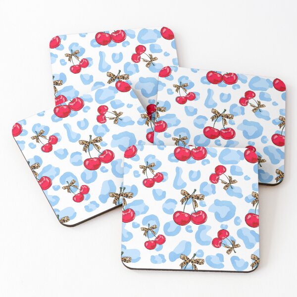 Item preview, Cherry with Leopard Coquette Bow Seamless Pattern designed and sold by shazdesign24.