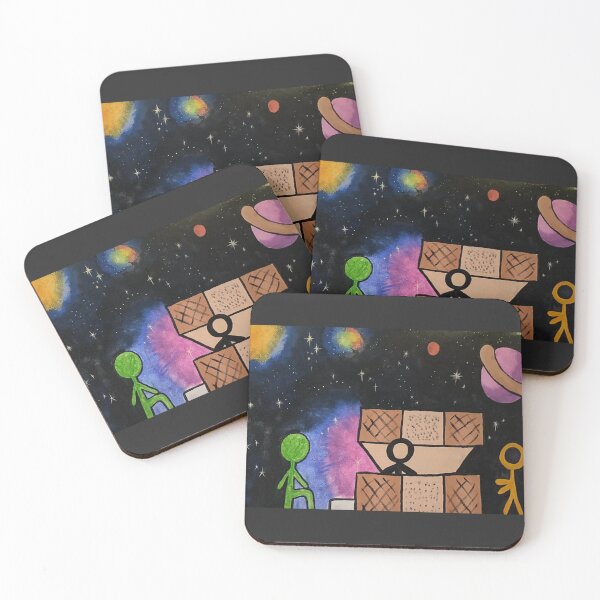 Item preview, Stick men in space designed and sold by Aces_Faces.