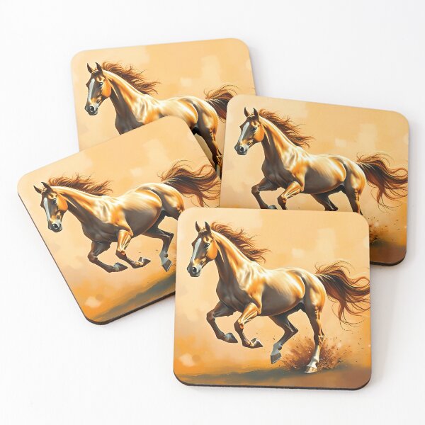 Item preview, Galloping Horse Oil Painting Style Dynamic Equine Illustration designed and sold by kakarikihill.