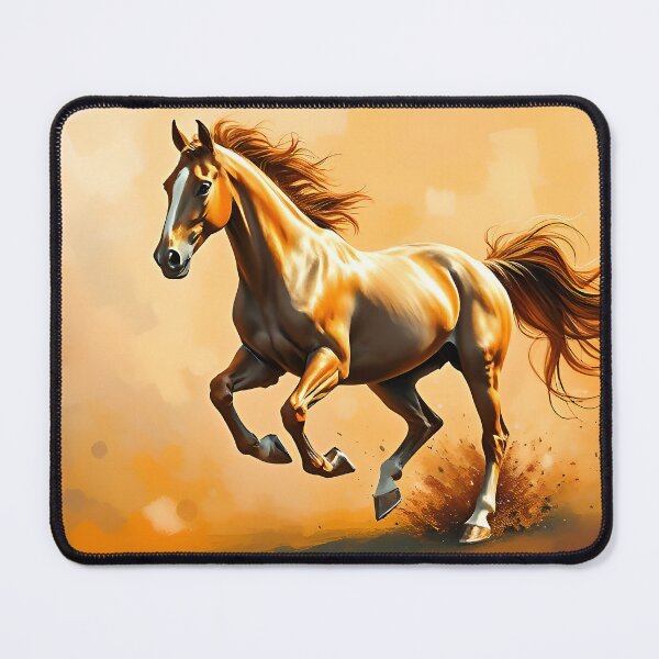 Item preview, Galloping Horse Oil Painting Style Dynamic Equine Illustration designed and sold by kakarikihill.