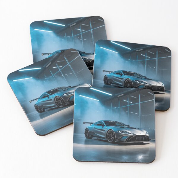 Item preview, Showroom Shine: Sleek Gray Sports Car in the Spotlight designed and sold by AkoSiEss.