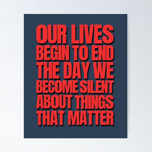 Item preview, Our Lives Begin To End - MLK Martin Luther King Day I Have a Dream Be the Dream designed and sold by UNICRAFT Creative.