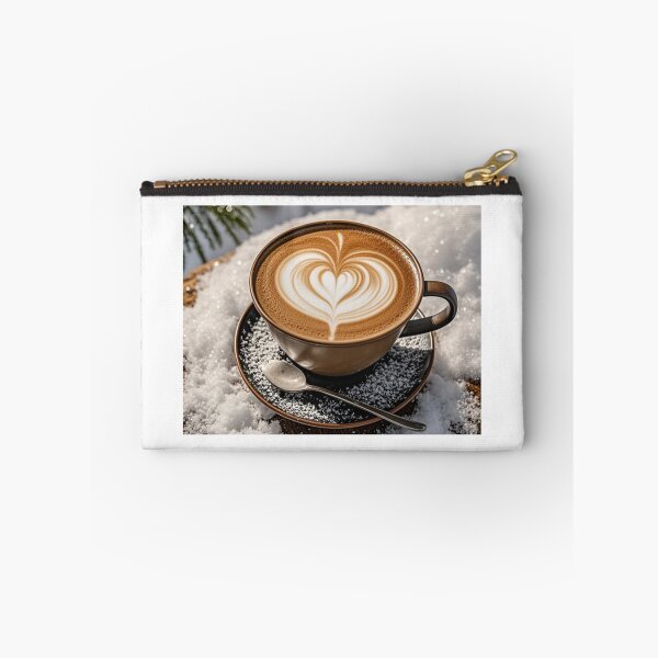 Item preview, Snowy Love: Coffee with Heart Art on Snow designed and sold by AkoSiEss.