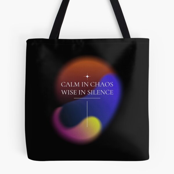 Item preview, Calm in Chaos, Wise in Silence Stoicism Charisma Self Improvement Psychology T-Shirt designed and sold by All About Merch.