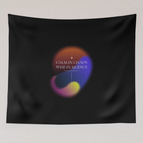 Item preview, Calm in Chaos, Wise in Silence Stoicism Charisma Self Improvement Psychology T-Shirt designed and sold by All About Merch.
