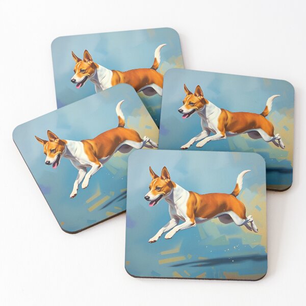 Item preview, Vibrant Basenji Dog Oil Painting Style Dog Lover designed and sold by kakarikihill.