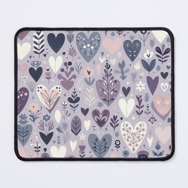 Item preview, Pastel Hearts and Flowers Pattern designed and sold by Furbulous Faces.