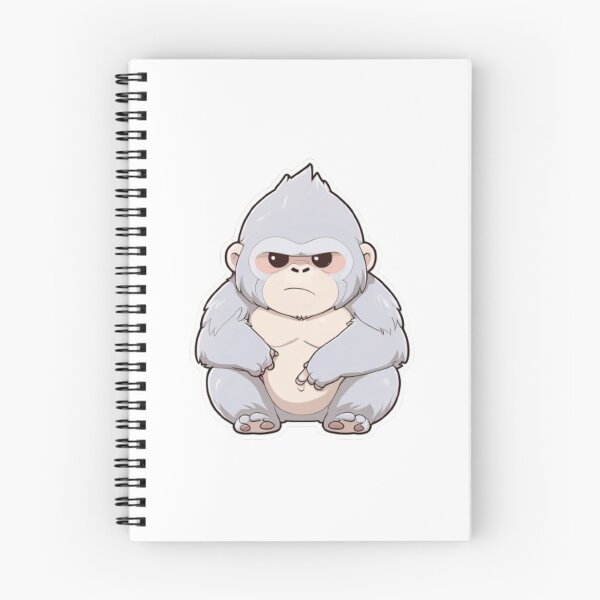 Item preview, Cute Silverback Gorilla – Adorable Jungle Sticker designed and sold by Studio Panda.