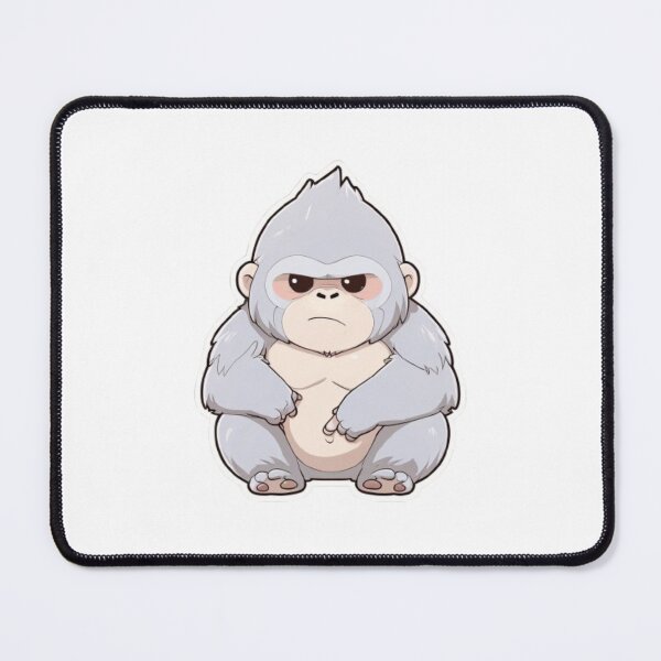 Item preview, Cute Silverback Gorilla – Adorable Jungle Sticker designed and sold by Studio Panda.