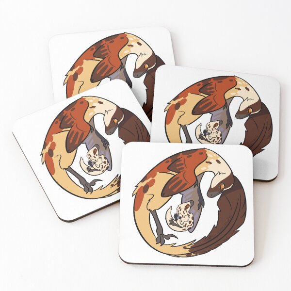 Item preview, Velociraptor and Baby (Orange) designed and sold by ScarletWolf_tb.