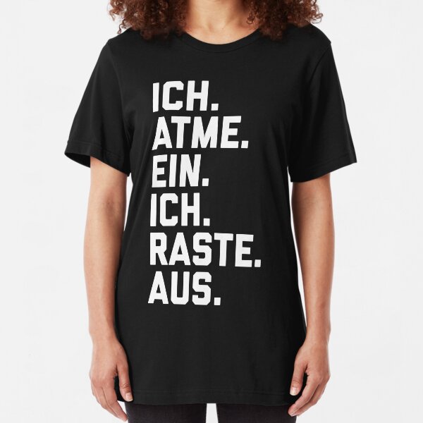 I breathe in, I sped Slim Fit T-Shirt