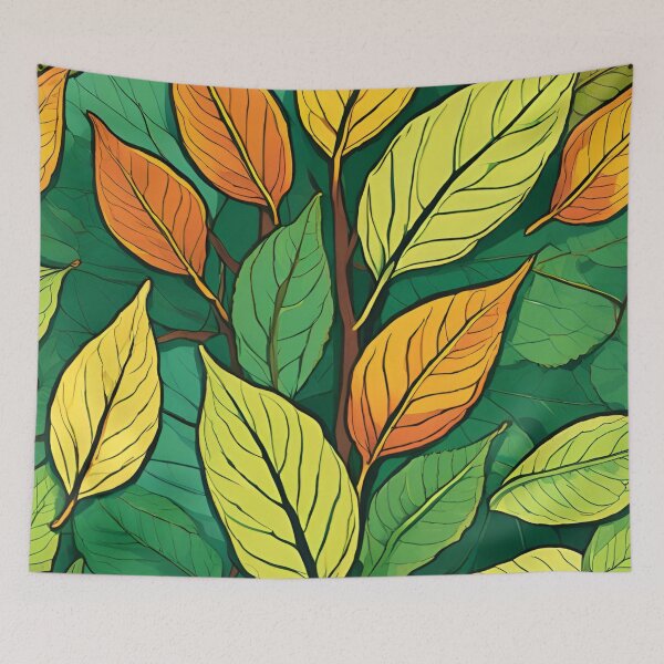 Item preview, Leafy Greens - Botanical Pattern designed and sold by Line in Bloom.