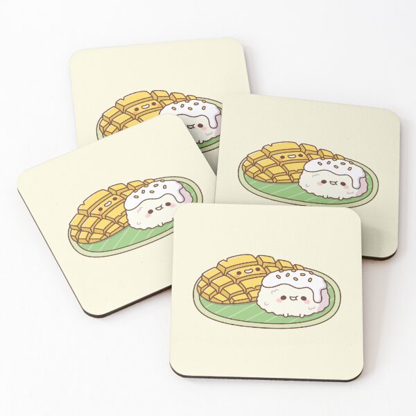Item preview, Cute Mango Sticky Rice Thai Food designed and sold by rustydoodle.