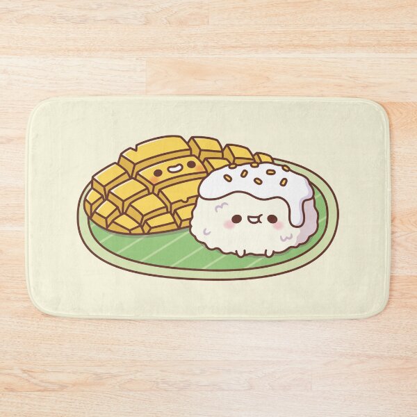 Item preview, Cute Mango Sticky Rice Thai Food designed and sold by rustydoodle.