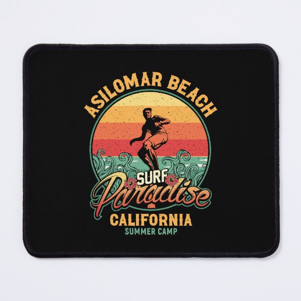 Item preview, Asilomar Beach Surf Paradise Monterey County West Coast California designed and sold by eclecTEEq.