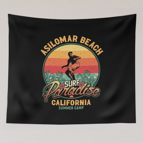 Item preview, Asilomar Beach Surf Paradise Monterey County West Coast California designed and sold by eclecTEEq.