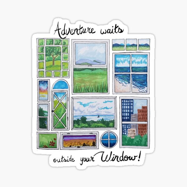 Travel Opens Windows Sticker
