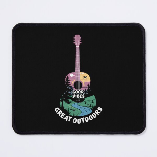Item preview, Good Vibes Great Outdoors Guitar Nature Design designed and sold by DesignedByMarty.