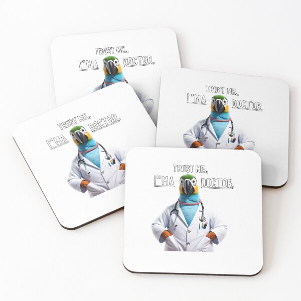 Item preview, Parrot Doctor in a Lab Coat designed and sold by DreamDigi2024RB.