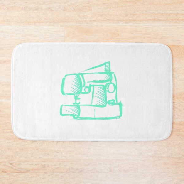 Item preview, Sewing Machine Sea Moss Green designed and sold by MagentaTwilight.